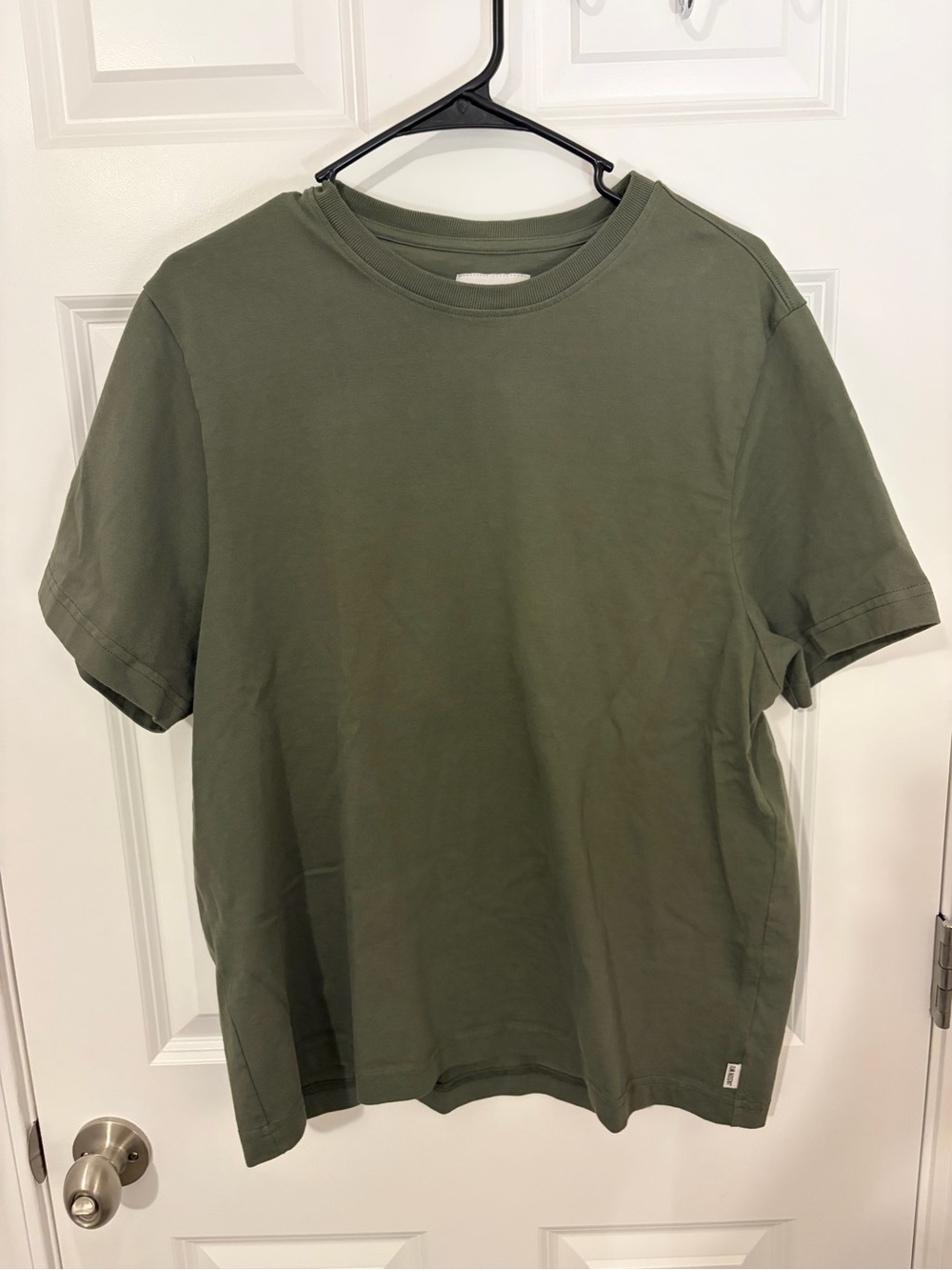 Jason Wu Men's Olive Green Short-Sleeve Crewneck T-Shirt XL